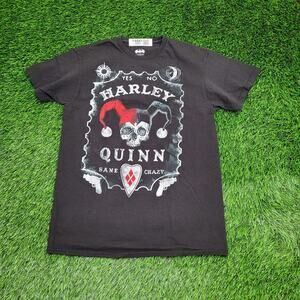 Harley-Quinn Shirt Womens Medium 18x26 Batman Sane Crazy